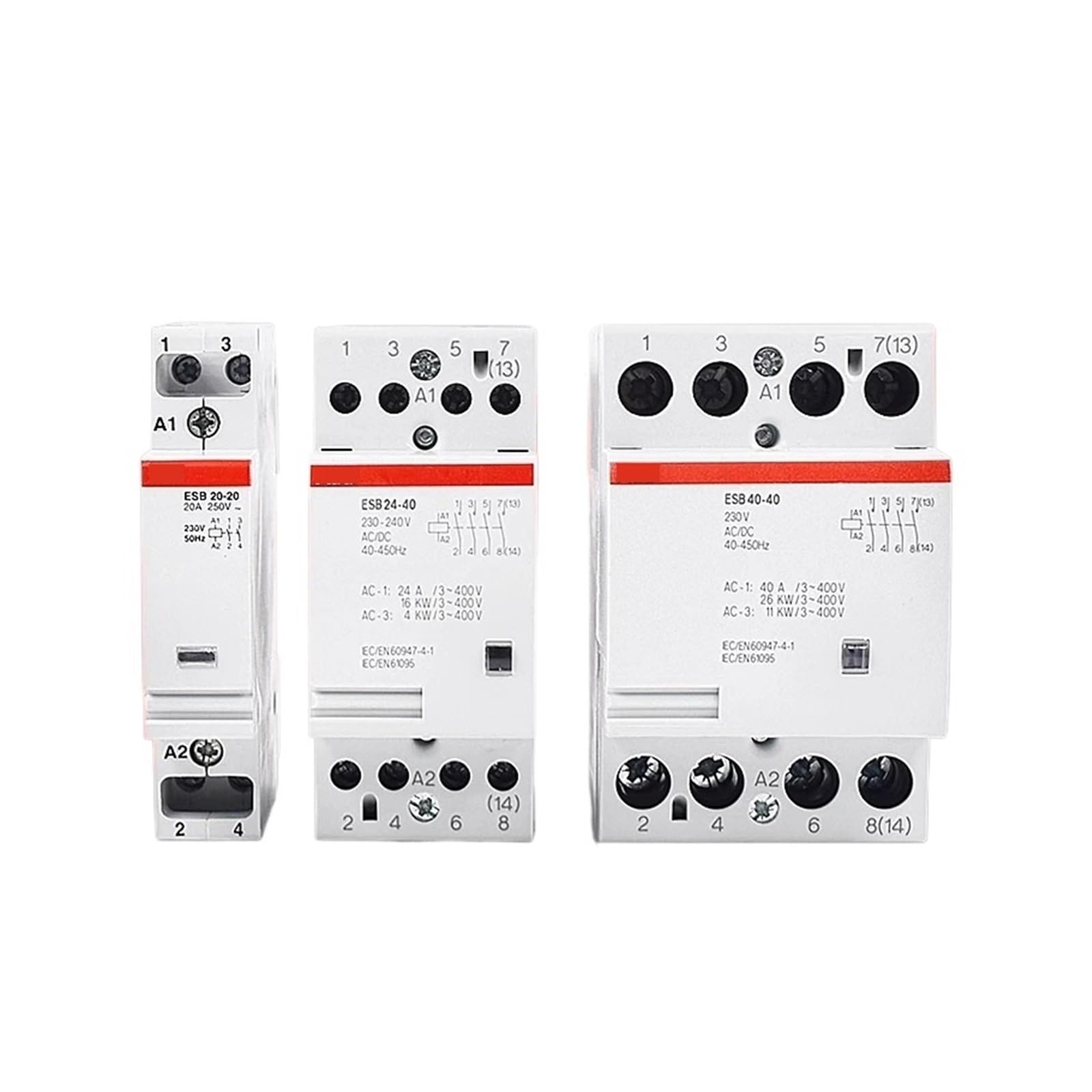 Contacteur ESB 20-20N et ESB 25-40N modulaire pour tableau électrique standard