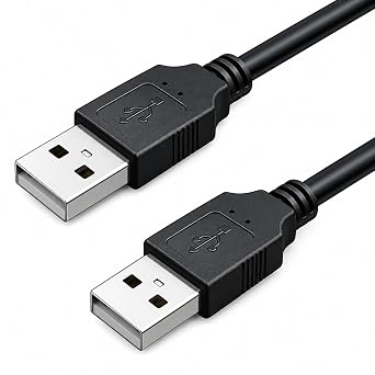 PrimeX PX-USB10 1 Metre USB to USB Erkek Kablo, USB-A Erkek Erkek Ba lant  Kablosu, Notebook So utucu USB Kablosu, USB Fan ve Uyumlu Cihazlar  in 1 Metre USB G  Ba lant  Kablosu