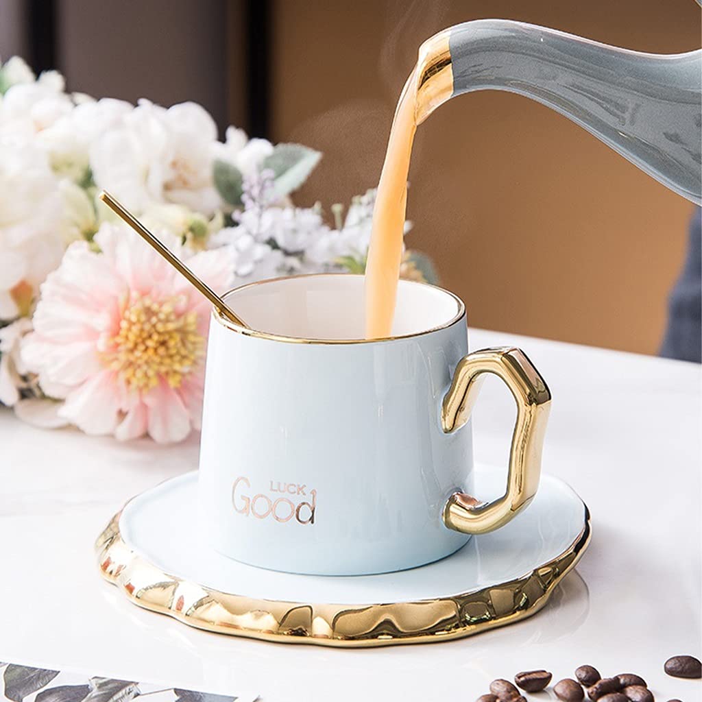 Mikasa Chalk Tazze di porcellana, Set di 4 tazze bianche per tè e caffè, 380 ml, sicure per