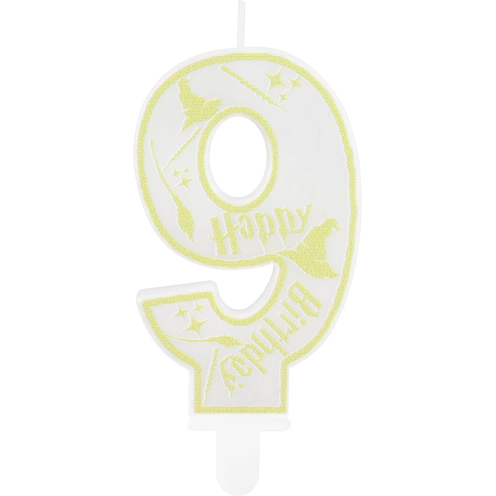 Wizard Geburtstagskerzen Zahlen 9, Magic School Geburtstagsdeko 9 Jahr Junge Mädchen, Wizard School Kerzen Geburtstag, Tortendeko Geburtstag, Personalisierte GeburtstagskerzenKinderGeburtstags