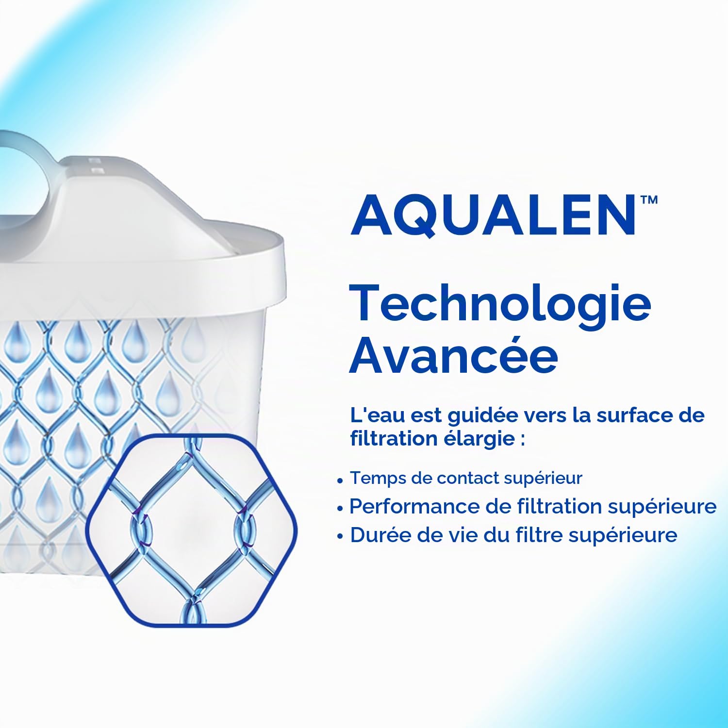 AQUAPHOR Carafe filtrante à eau Onyx de 4,2 L, pour réduire le calcaire, le chlore et autres impuretés, comprend 3 cartouches filtrantes Maxfor+ - Noir