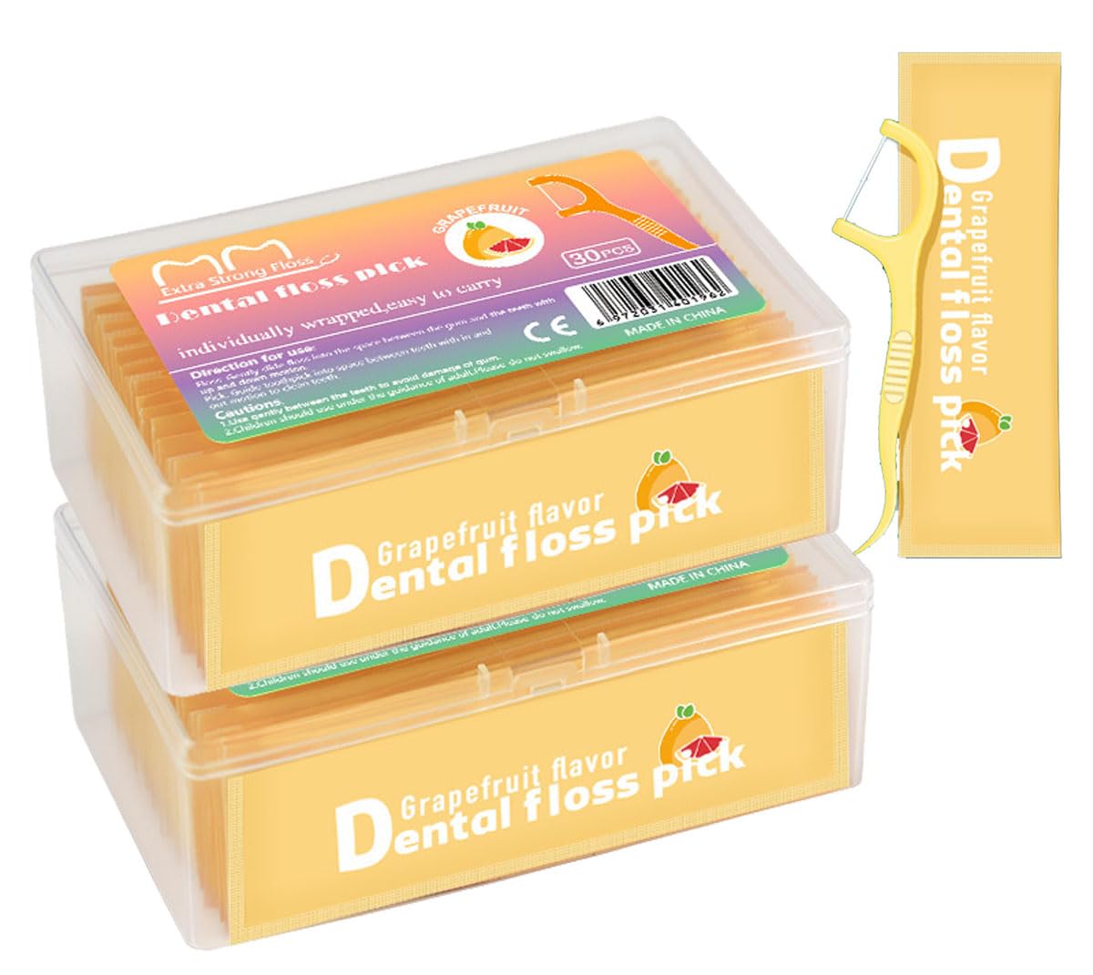 Floss Gang Fruit Flavor Individual Package Ultra Fine Adult Dental Floss Portable Individual Package (3)