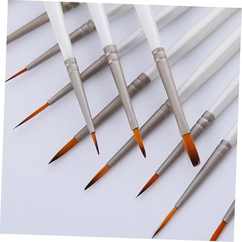 Miniatura 3 de TEHAUX Pinceles de acuarela para acuarela, pinceles de pintura de color de agua, pinceles de arte en miniatura, kit de pinceles de detalles finos de