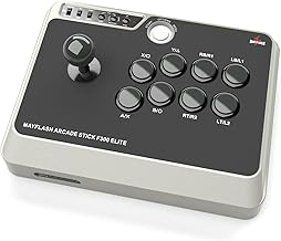 MAYFLASH Arcade Stick F300 Elite with Sanwa Buttons and Sanwa Joysticks for Xbox Series X, Xbox One, PS4, PS3, Windows, macOS, Steam Deck, Android, NEOGEO Mini,SEGA MEGA Drive, SEGA Genesis