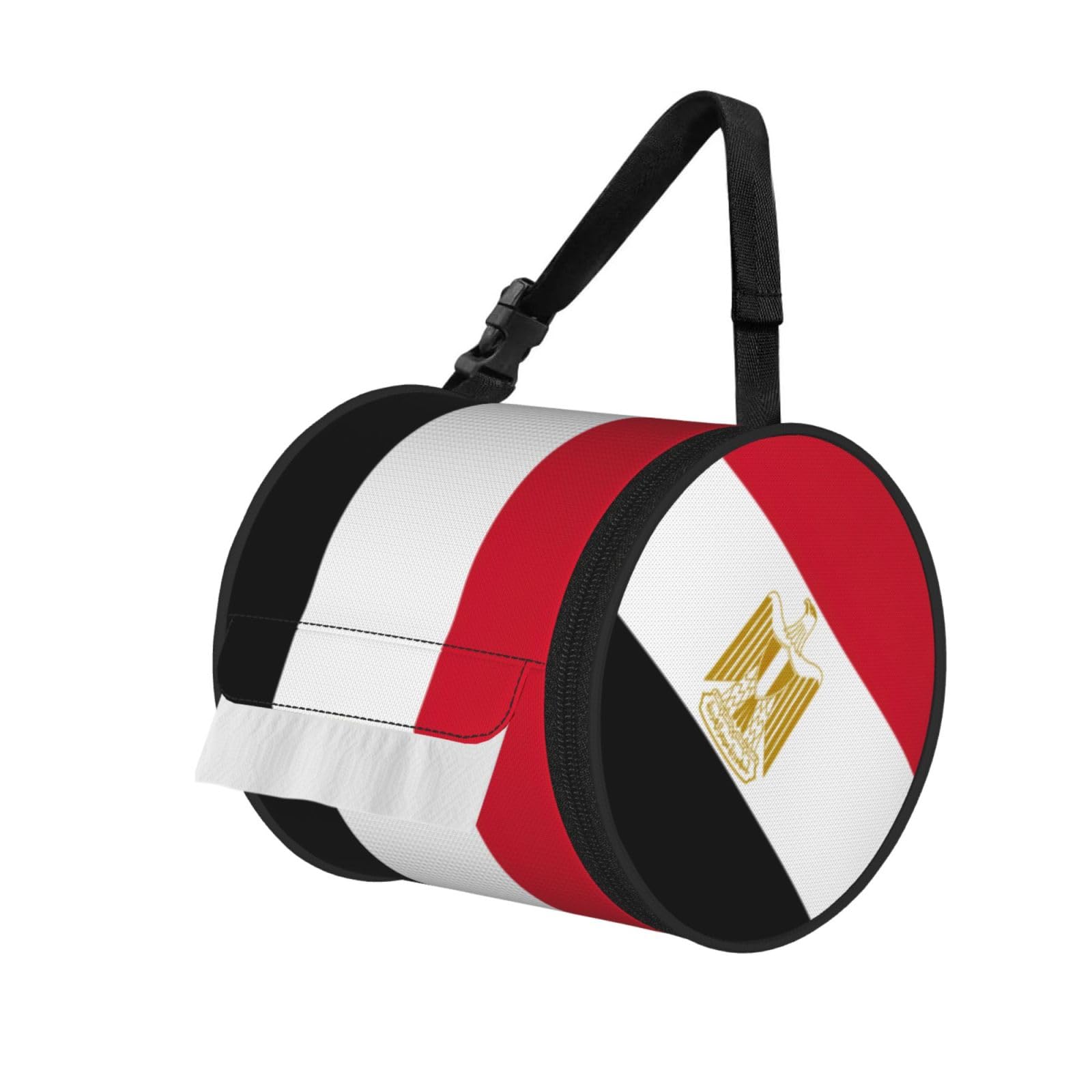 Egyptian Flag Print Fashion Tissues Organizer Box, Hanging Tissue Holder For Purse Coins For Car Office Daily Outing