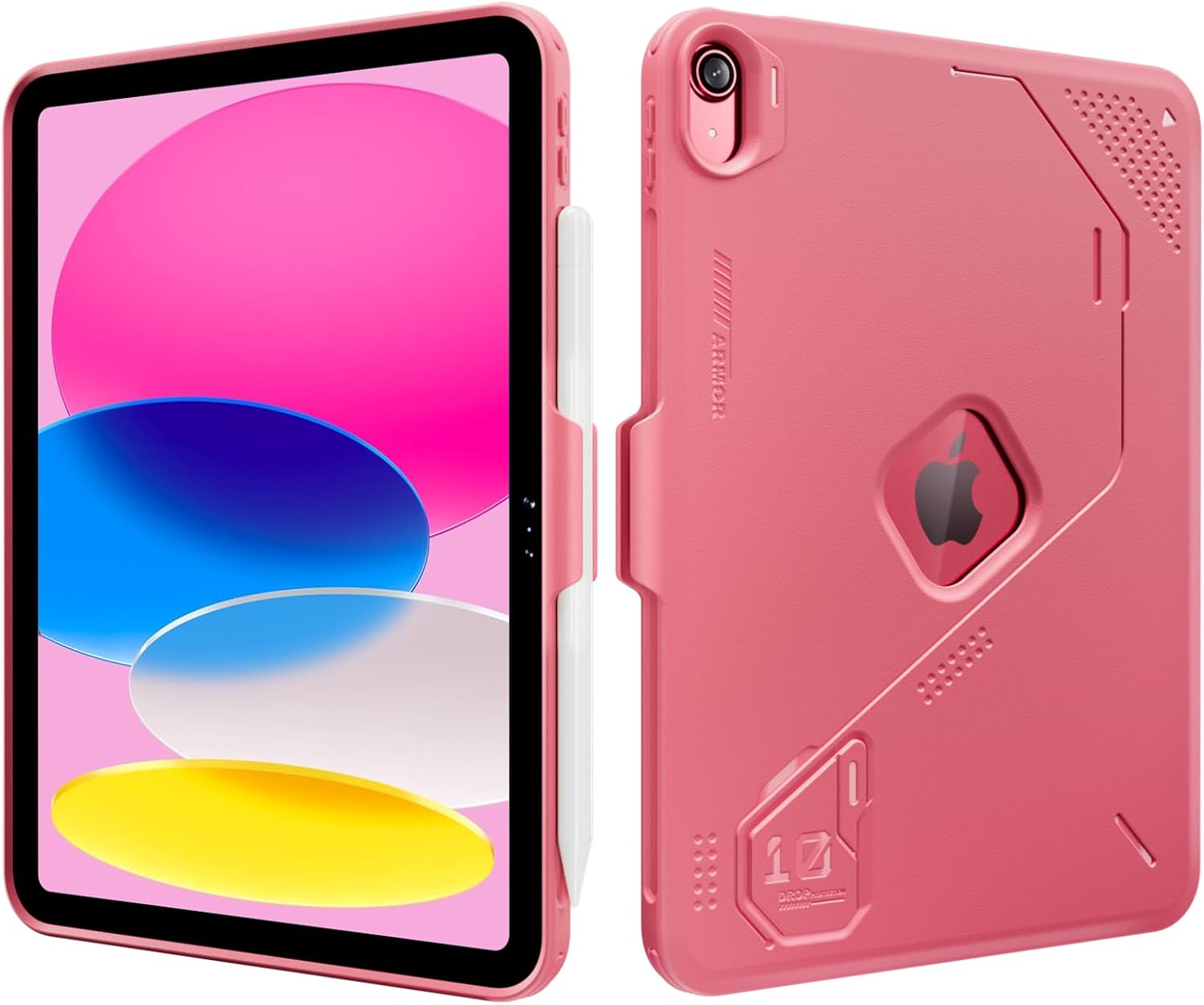 ProCase Soft TPU Case for iPad A16 11th/10th Generation 2025/2022 -Pink