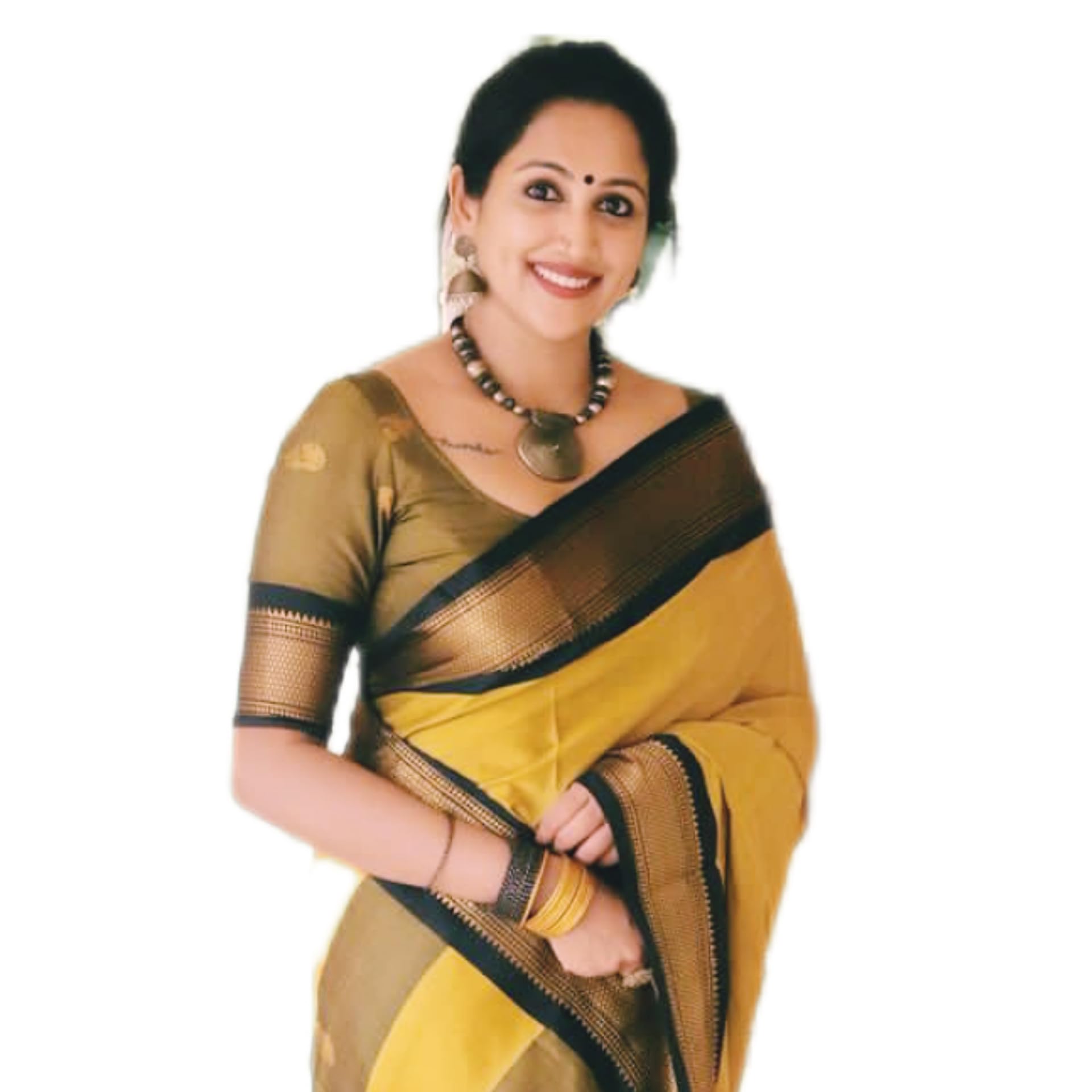 Silk Woman's Traditional Sico Yeola Paithani Saree With Contrast Blouse Pies