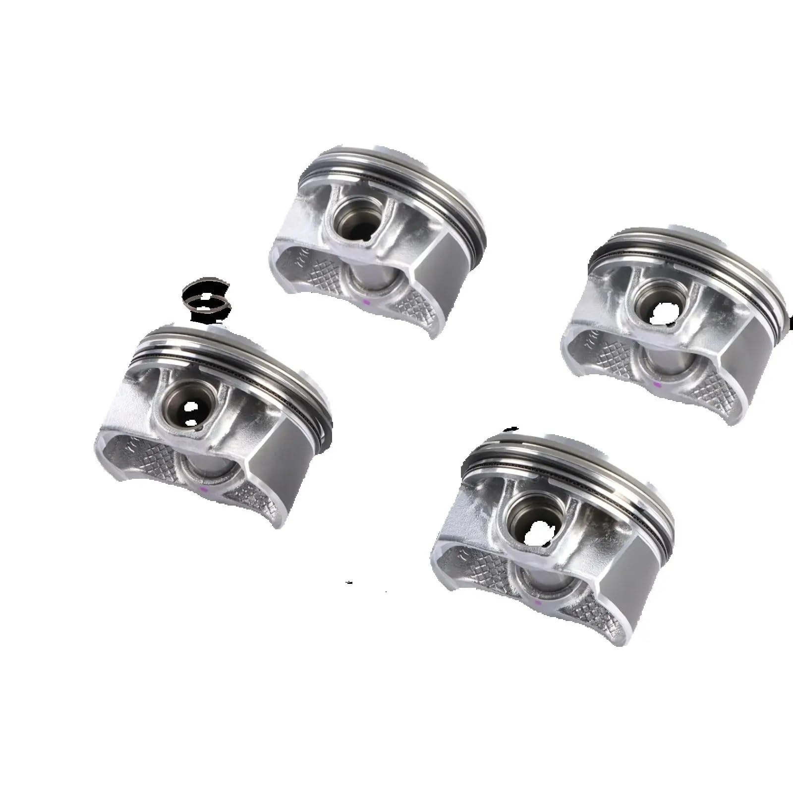 4 szt. Zestaw tłoka i pierścieni 11257601181 Zestaw wału korbowego z tłokiem cylindra Zestaw big bore do motocykla Zestaw cylindra do tu