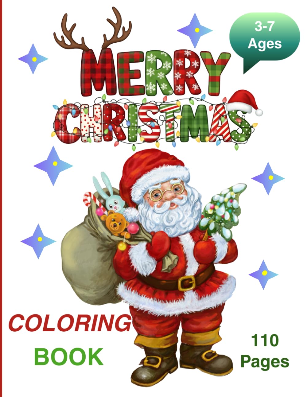 Christmas Coloring Book with Patterns for Kids (Ages 3–7: My Big Christmas Coloring Book