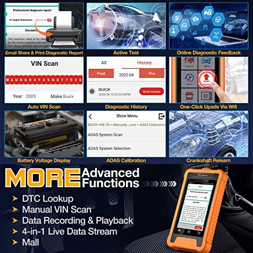 2025 LAUNCH Creader Elite fit for GM Bi-Directional Scanner, All Resets Full System Diagnostic Scan Tool, ECU Coding, Full OBD2 Code Reader for Buick/Chevrolet/Cadillac/GMC, Lifetime Free Update