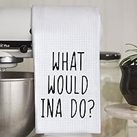 Vista 7 de WCGXKO What Would Ina Do - Toalla de cocina de regalo para inauguración de la casa, toalla de cocina, toalla de cocina (What Would Ina Do Towel)