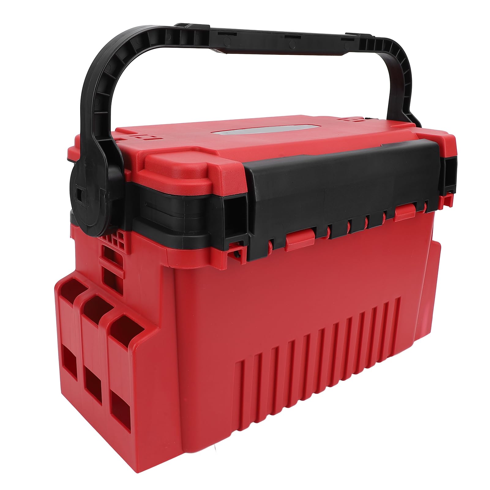 Caja de Aparejos de Pesca Portátil, Diseño Impermeable Reforzado, Almacenamiento Multicapa para Pescadores, Construcción de PE Engrosada