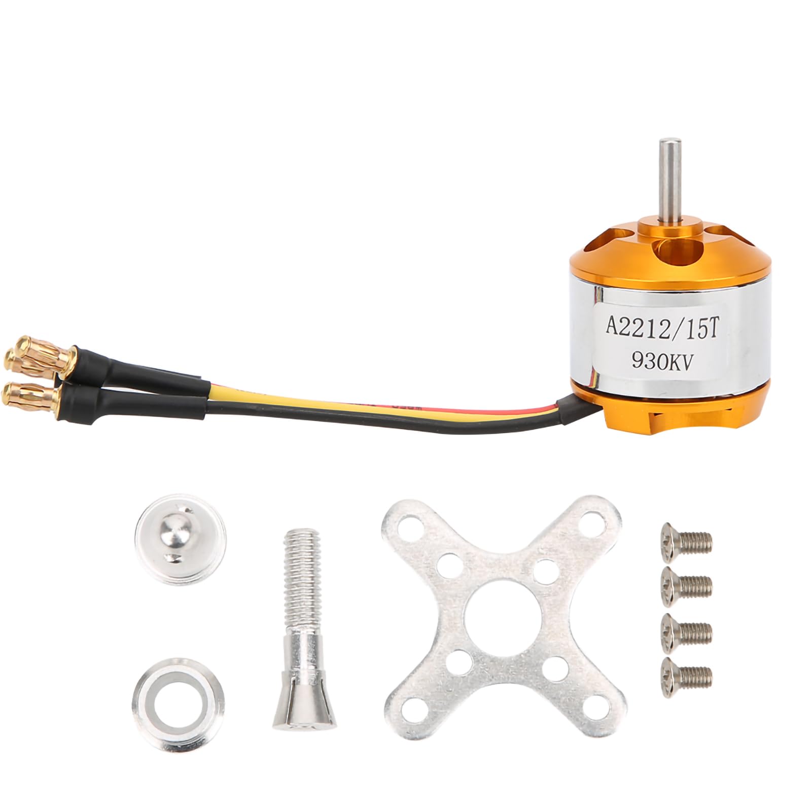 A2212 Outrunner Brushless Motor with High Performance, High Temperature Resistance, High Performance Motor for RC Quadcopter, Various (930KV)