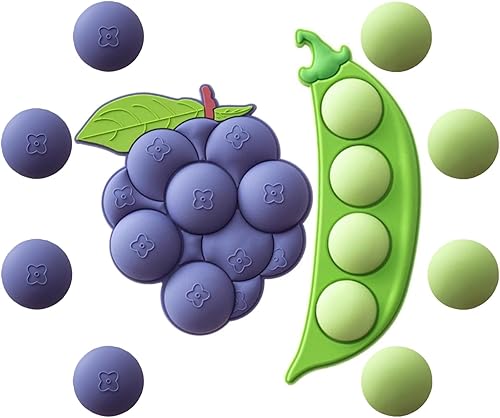 10 imanes de frutas lindos imanes para nevera, uvas 3D, guisantes para refrigerador, imanes divertidos para casillero, imanes de guisantes de