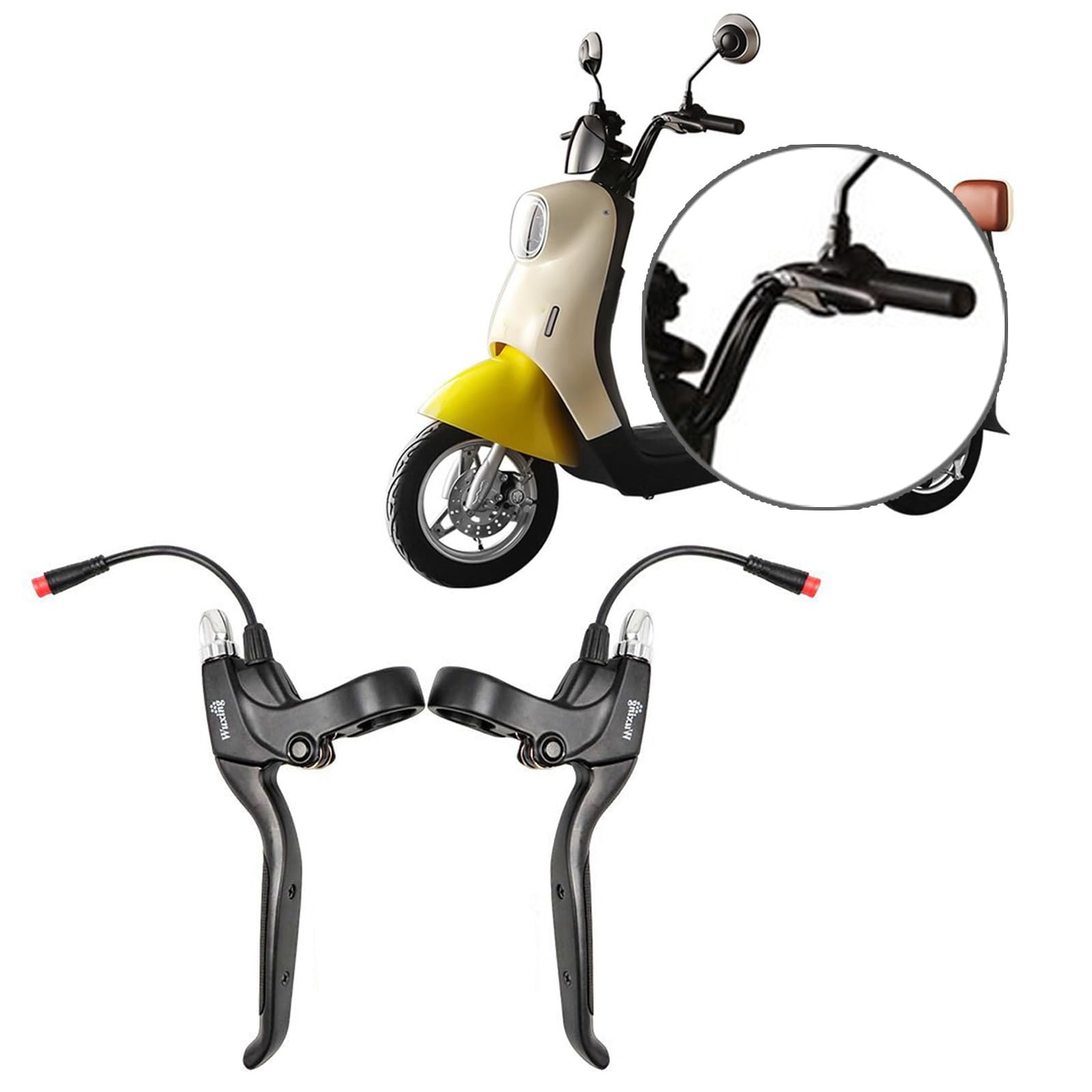 Ldabrye Bike Brake Electric Brake Handle Left/Right Bicycles Brake Easy Installation