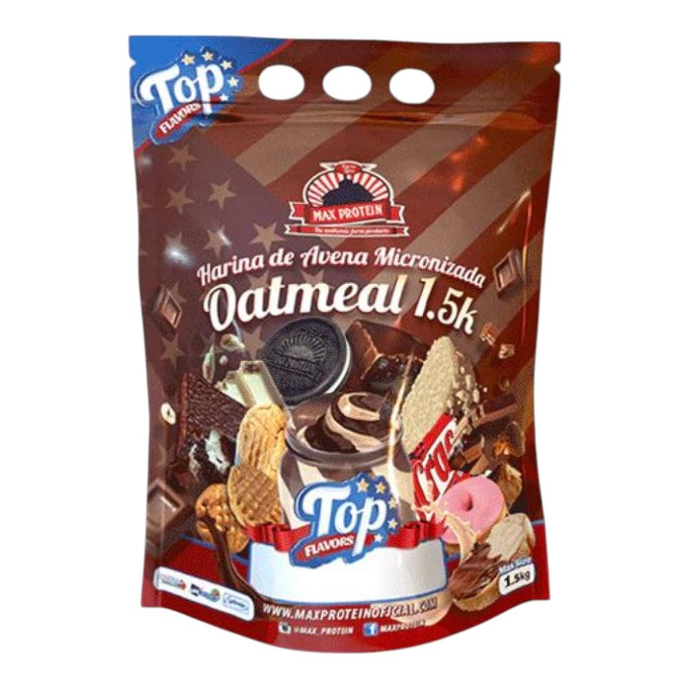 Max Protein Harina de Avena Top Flavors (Oatmeal) - 1,​5 Kg Chocomix
