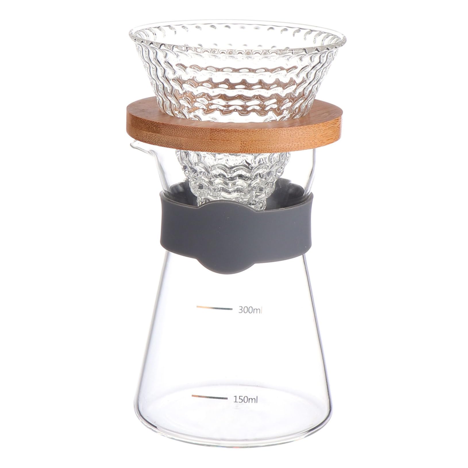 MAGICLULU Set de Filtro para Cafetera de Vidrio 2 Piezas, 300 Ml