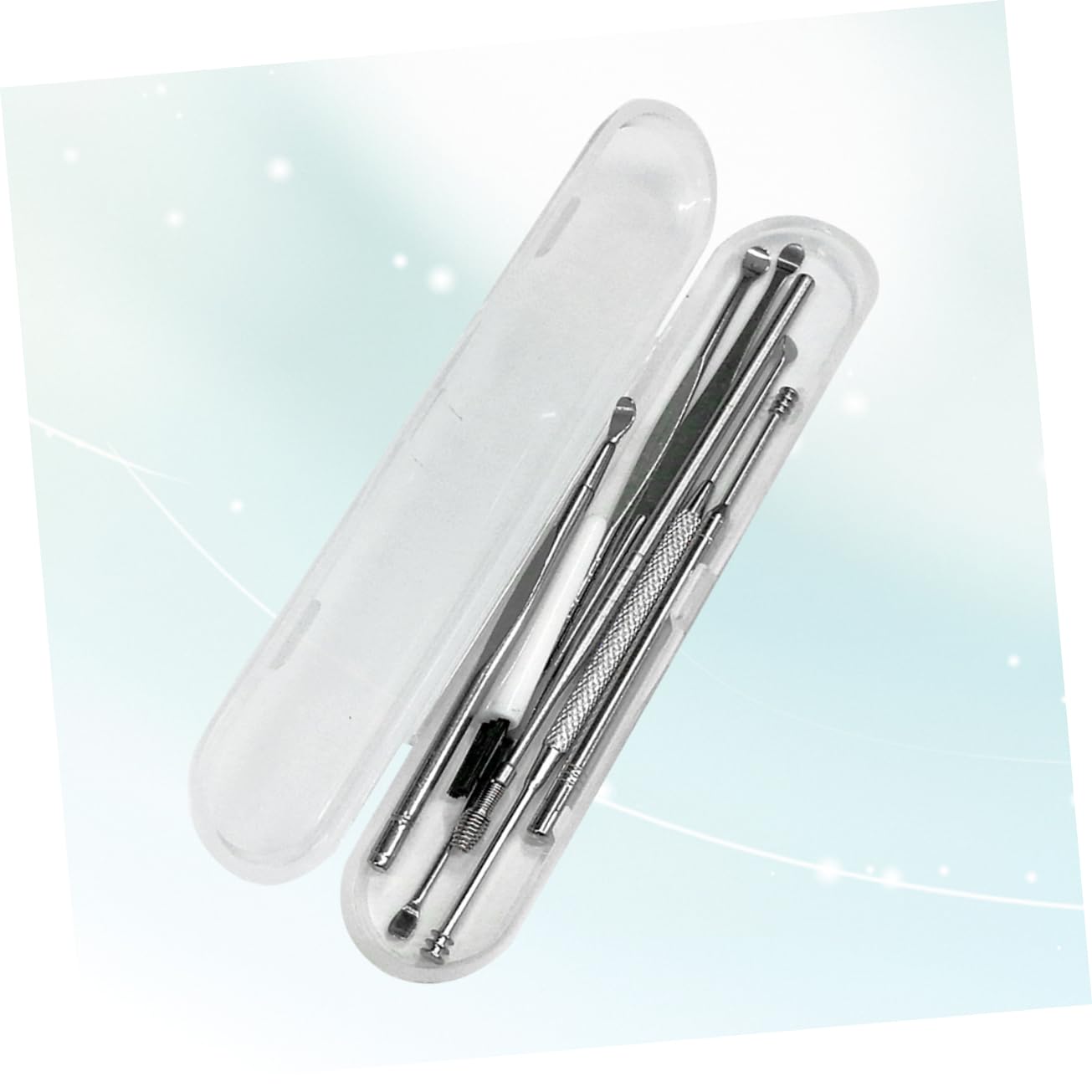 Healvian Medical Grade Ear Wax Removal Kit Spiral Ear Digger Tool Safe Rounded Head Ear Picks Storage Box for Ages