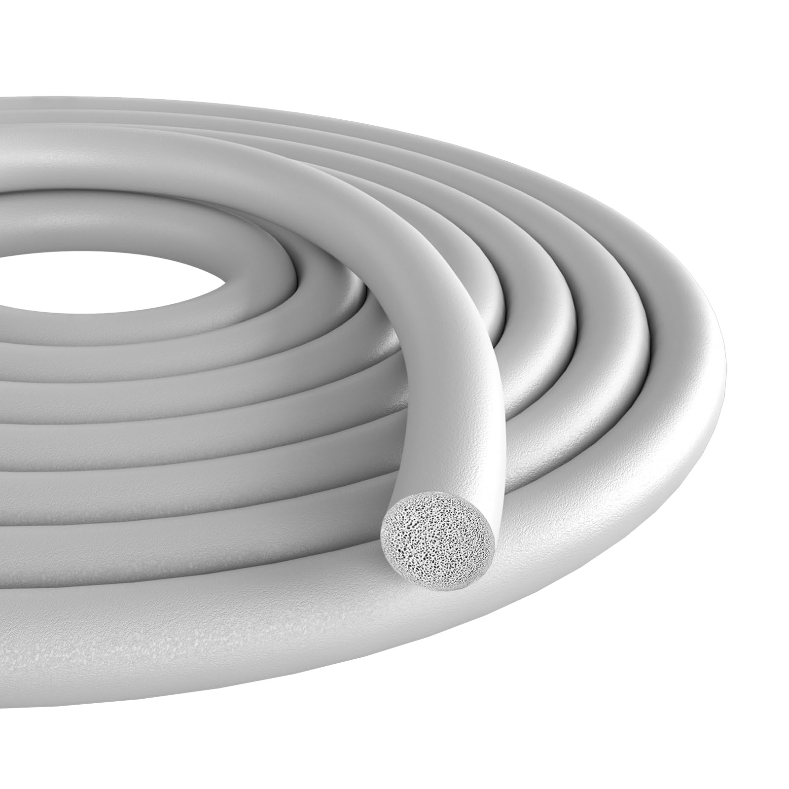 Backer Rod Foam Caulk Saver for Gaps and Joint Concrete Filling, Foam Backing Rod Joint Filler (3/4" Diameter x 16.4' Length, Gray)