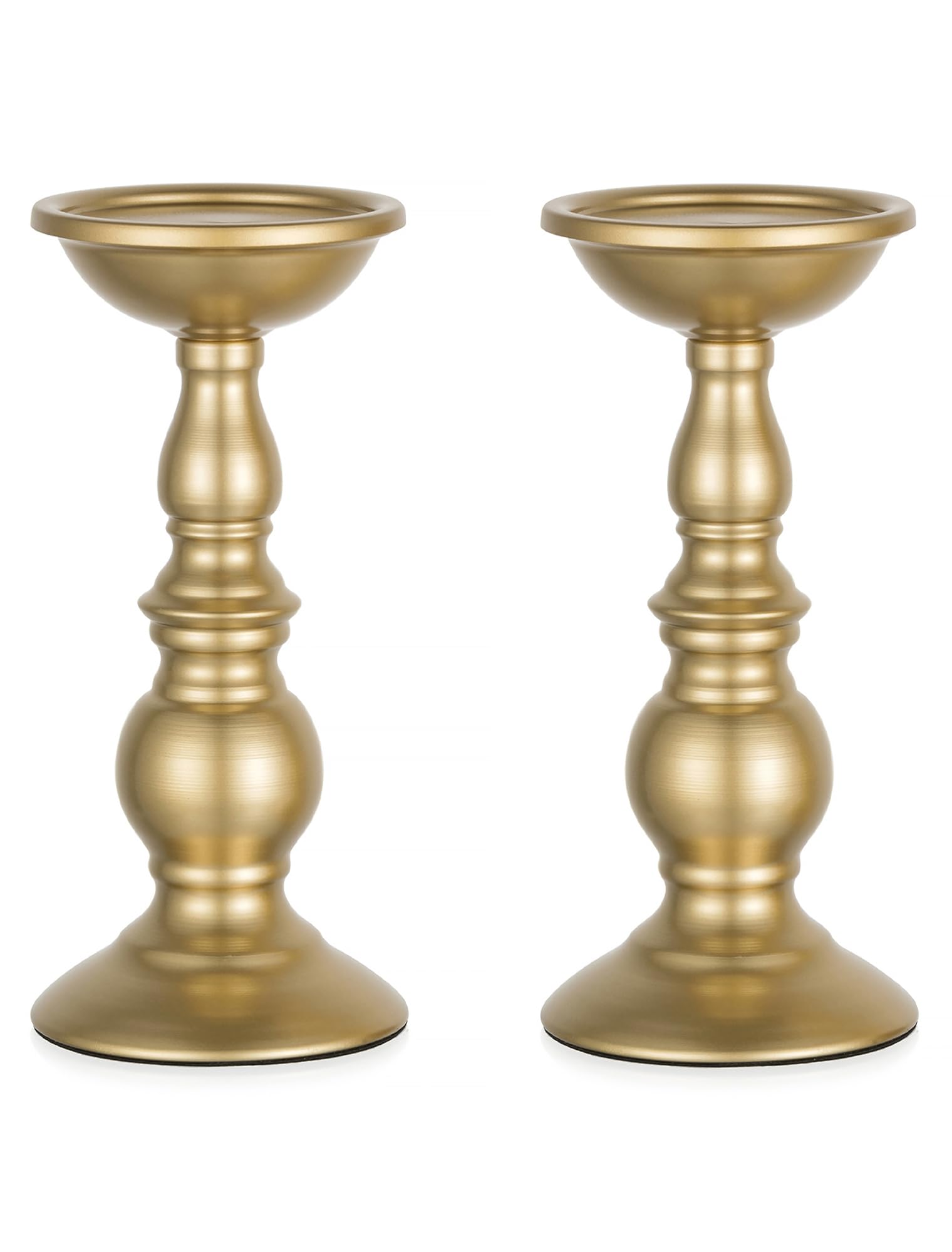 Porte-bougie Pilier Antique Doré G7500 – Décor Table Mariage
