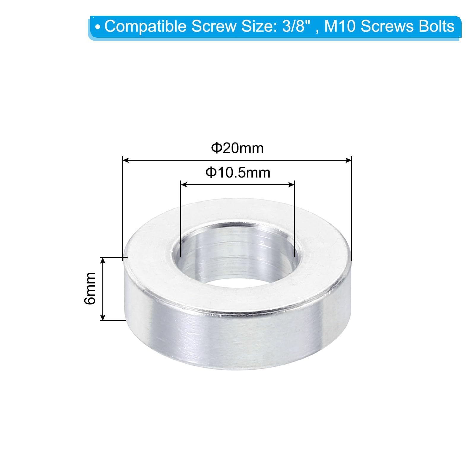 Unifizz M10 Aluminium Spacers - Image 2