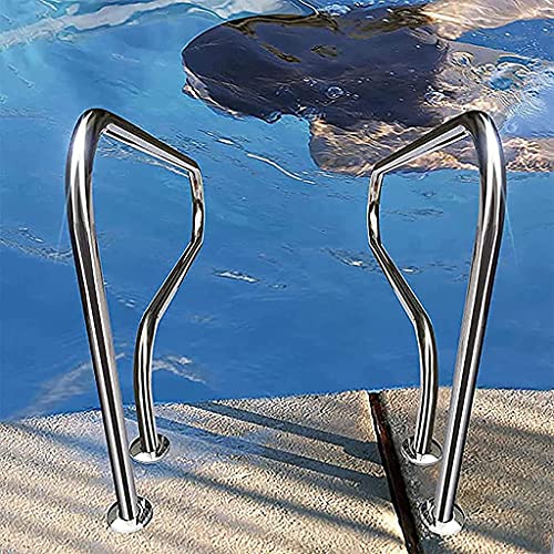 Barandal para piscina de acero inoxidable 90x81 cm miniatura 5