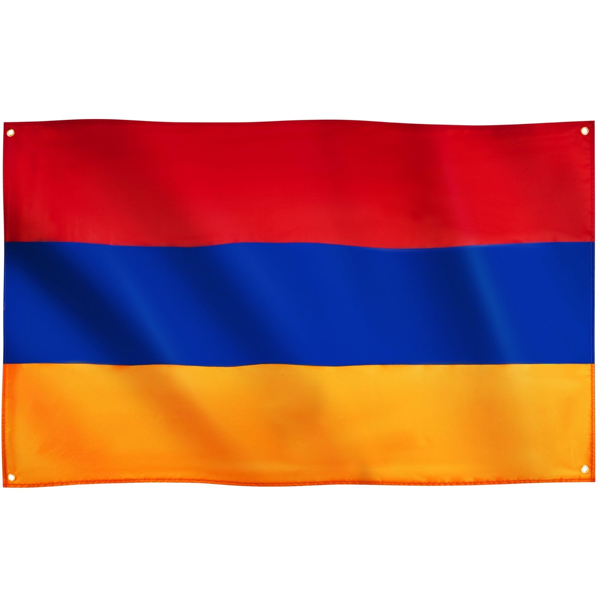 Runesol Armenia Flag, 91x152cm, 3ft x 5ft, 4 Grommets, Eyelet In Every Corner, Armenian National Flag