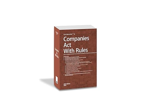 Taxmann's Companies Act with Rules | POCKET | PAPERBACK – Most authentic &amp; comprehensive book covering amended, updated &amp; annotated text of the Companies Act with 55+ Rules, etc. [2024]
