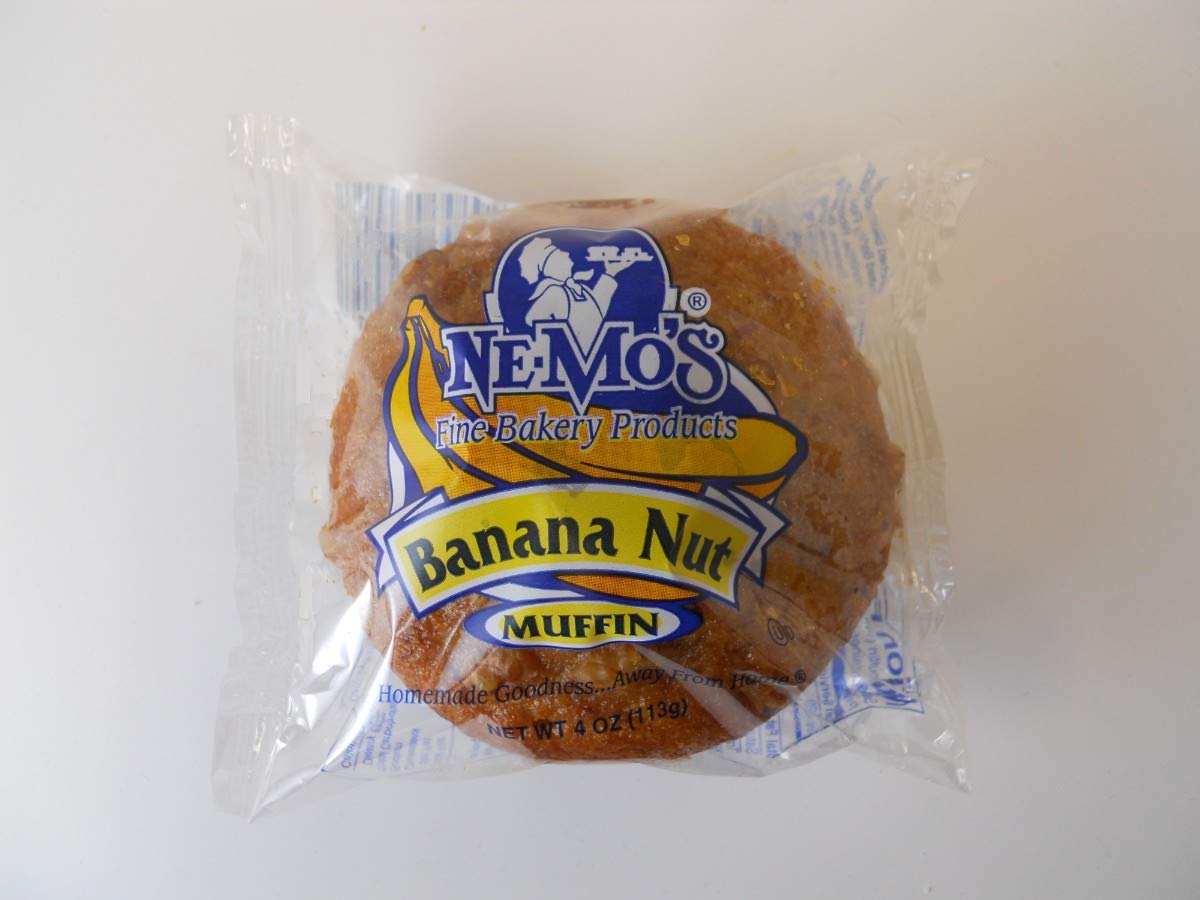 Ne-Mos Banana Nut Muffin, 4 Ounce - 12 per case.