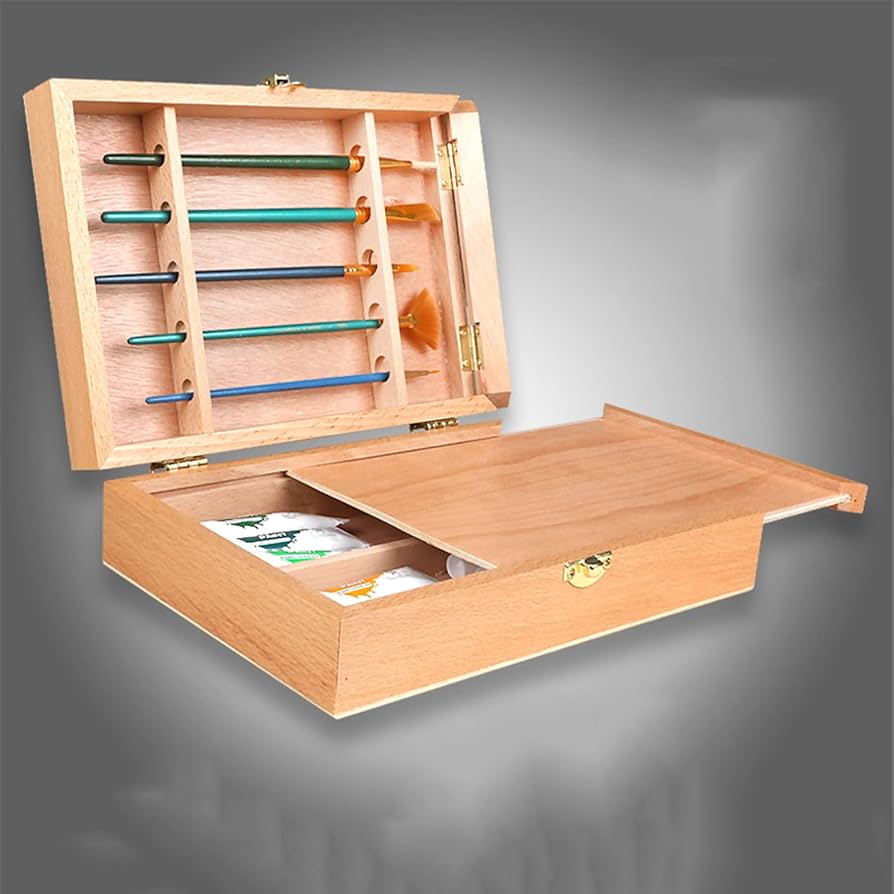 絵画　木箱 楽天市場】名村大成堂 スケッチ箱 わかば 木箱/画材入れ/油絵用