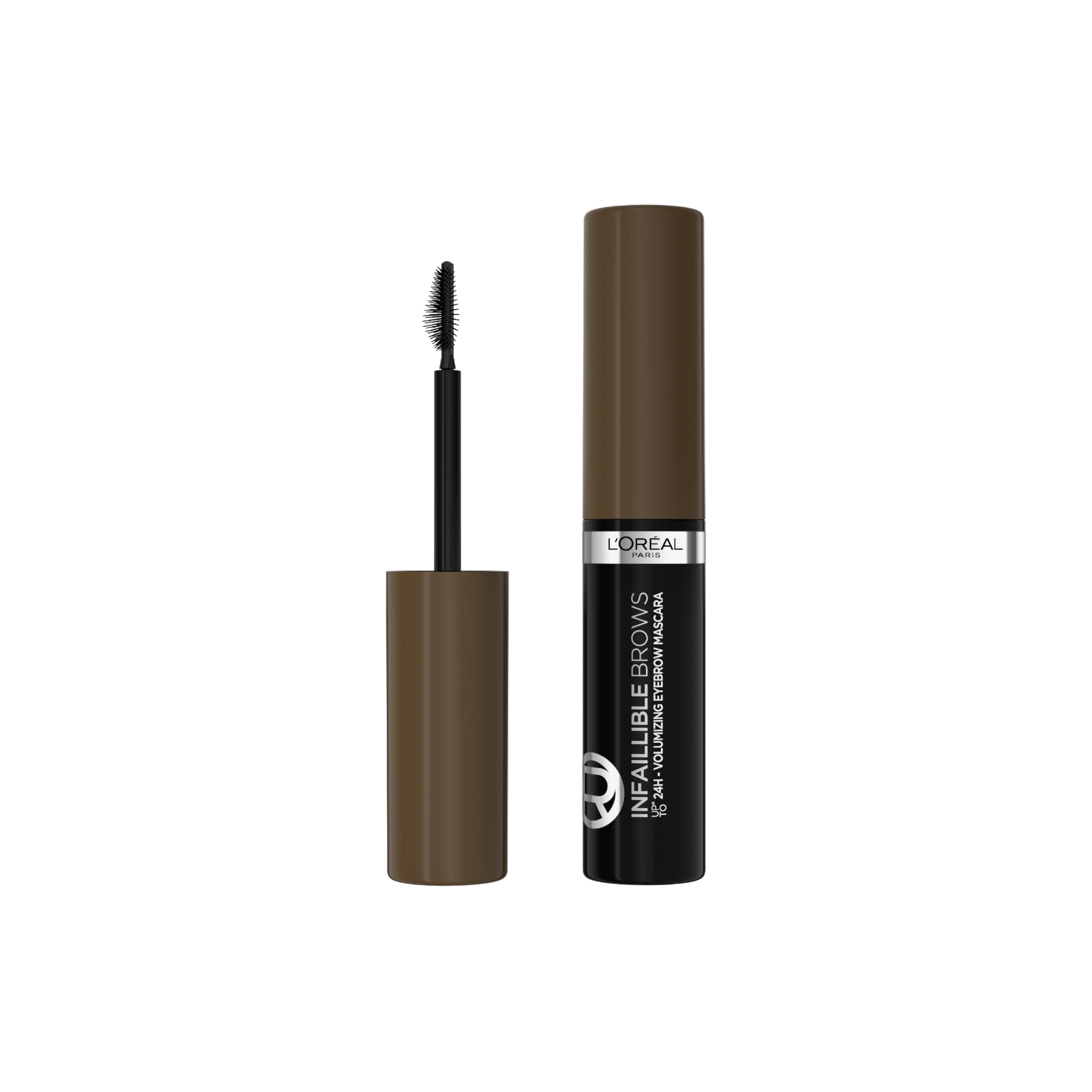 L'Oréal Paris Brow Artist Plump & Set 109 Ebony, braunes Augenbrauen-Gel für definierte und dichter wirkende Augenbrauen, 1 Stück