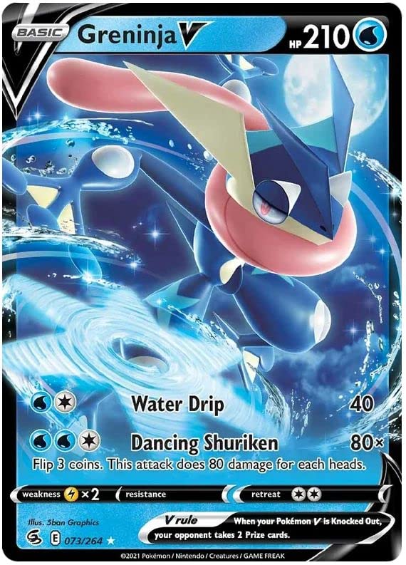 Greninja V 073/264 Ultra-rzadka karta Pokemon (SWSH Fusion