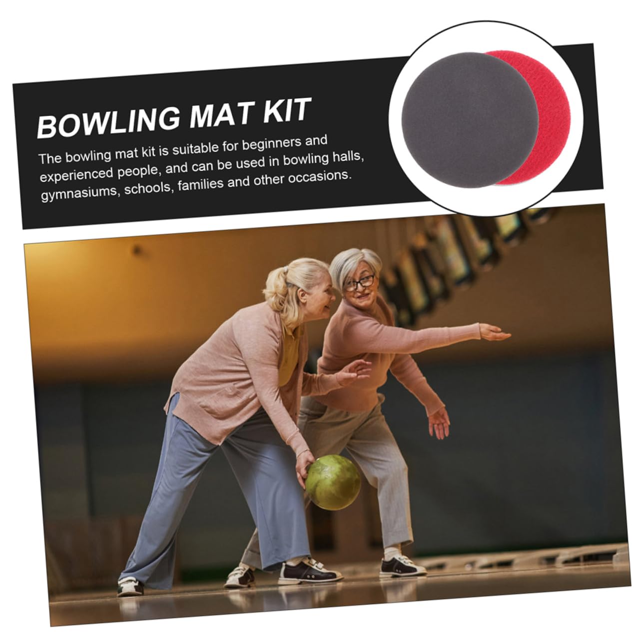 ARTIBETTER Bowling Ball Polishing Kit 16pcs Sanding Sheets Bowling Equipment Cleaning Pad Accessory