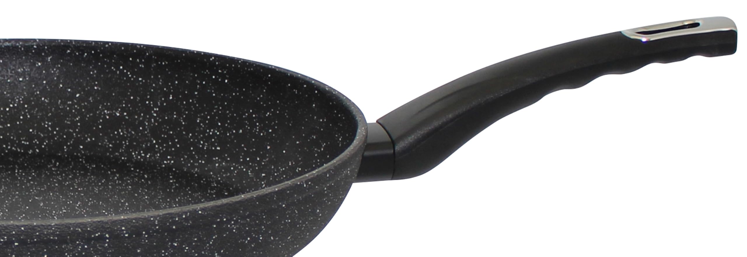 ELO Poêle Granit Evolution de 32 cm, avec revêtement antiadhésif ELODUR Professional, surface extra rugueuse, en aluminium forgé, noire