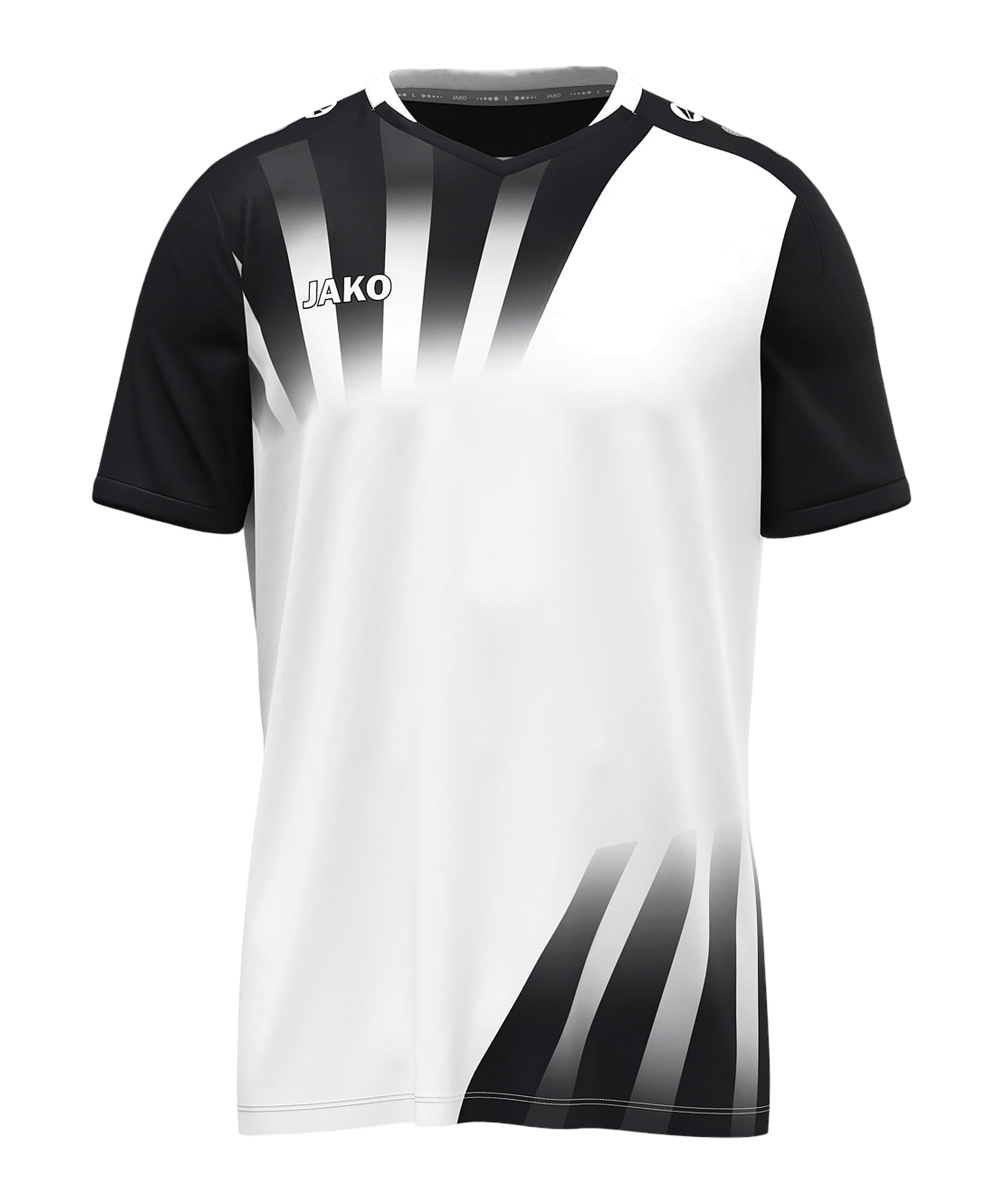 JAKO Unisex Vintage Short Sleeve Jersey, White/Black, S