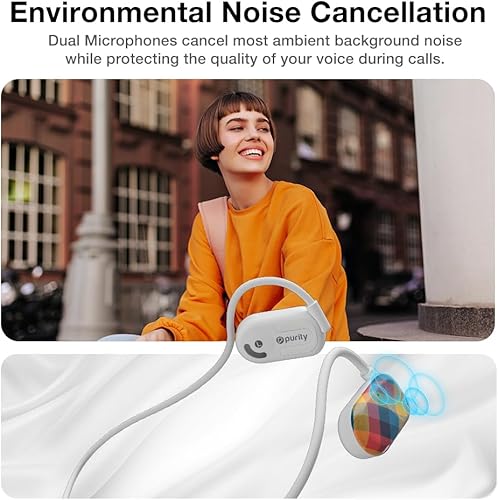 Miniatura 4 de Purity Auriculares Air Open Ear  True Air Conduction Auriculares inalámbricos Bluetooth con doble micrófono para iPhoneAndroid  Comodidad de larga