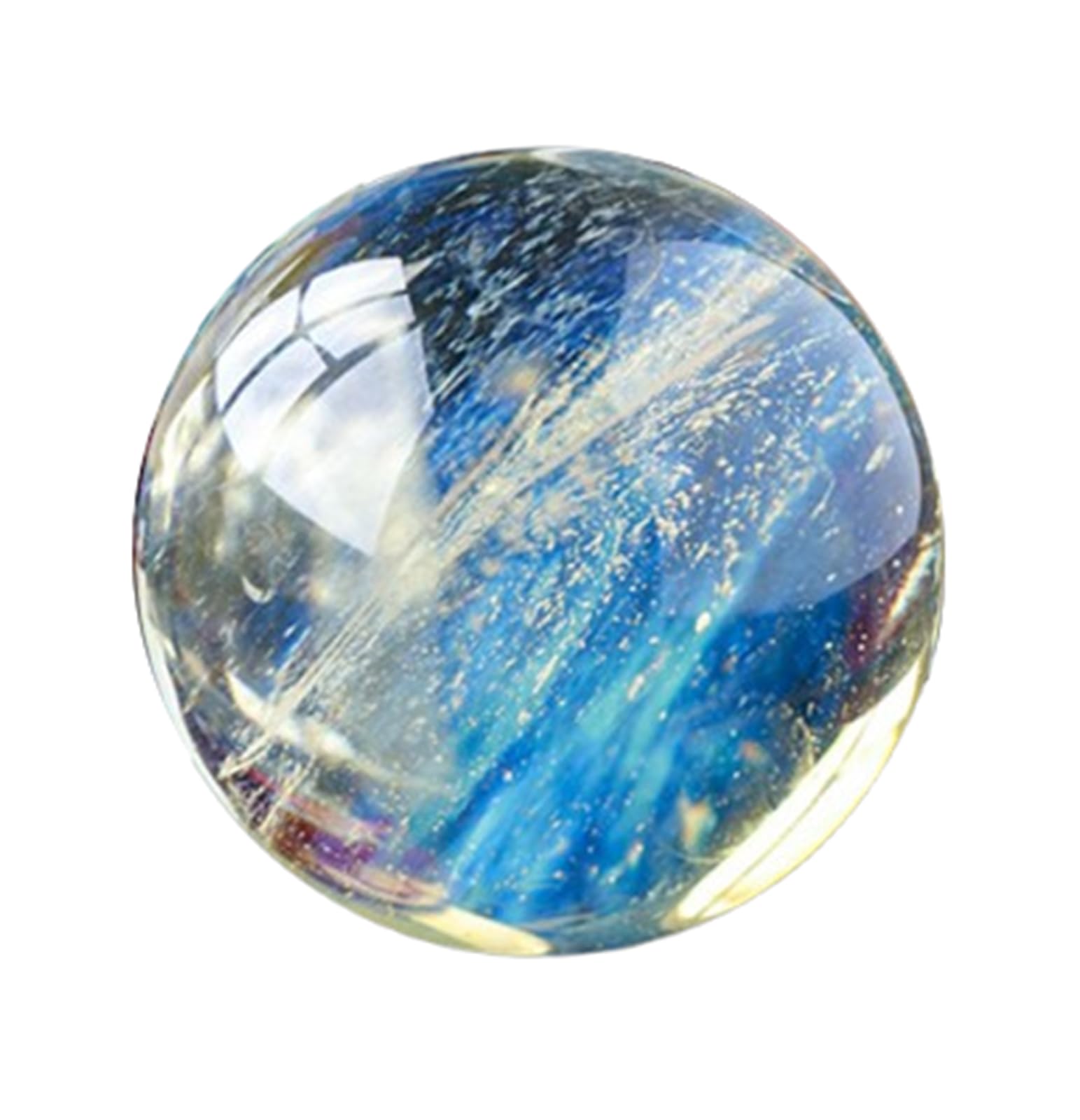 XWFNQSF Yellow Crystal Ball,Melting Smelt Quartz Sphere with Stand,Beautiful Crystal Gemstone Scrying Ball for Healing/Divination/Chakra Balance/Yoga,90mm/3.5in