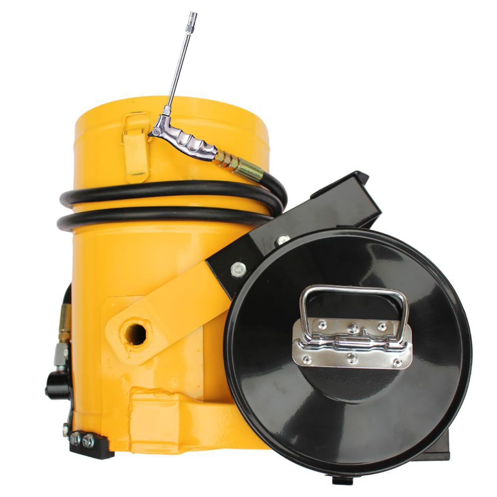 Zestaw pompy do smaru, smarownica do stóp 2,6 l z wężem hydraulicznym 2 m, obsługa bez użycia rąk, moc 10 000 psi, 0,85 l/min, smarowanie bez bałaganu