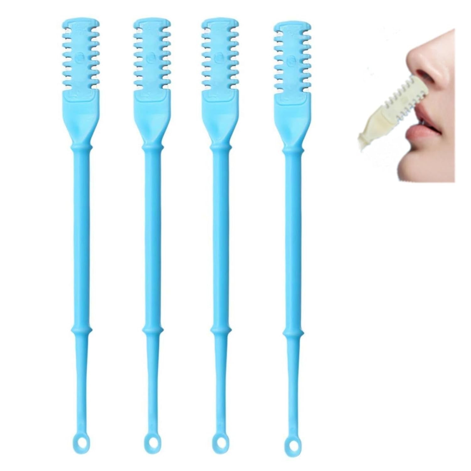 2-in-1 Nasal Hair Cutter Double Sided Nose Hair Knife Nose and Ear Trimmer for Men Portable Manual 360