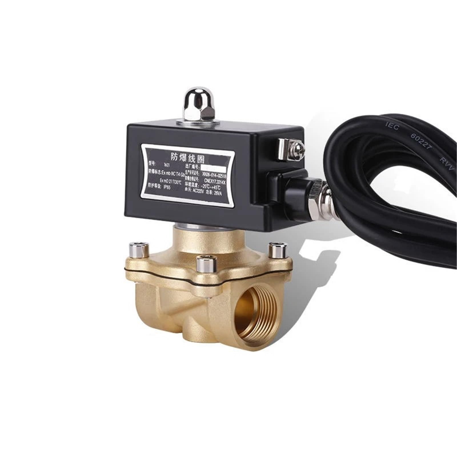 DN20 Brass Normally Closed Explosion Solenoid Valve for Gas Natural Gas(24VDC)