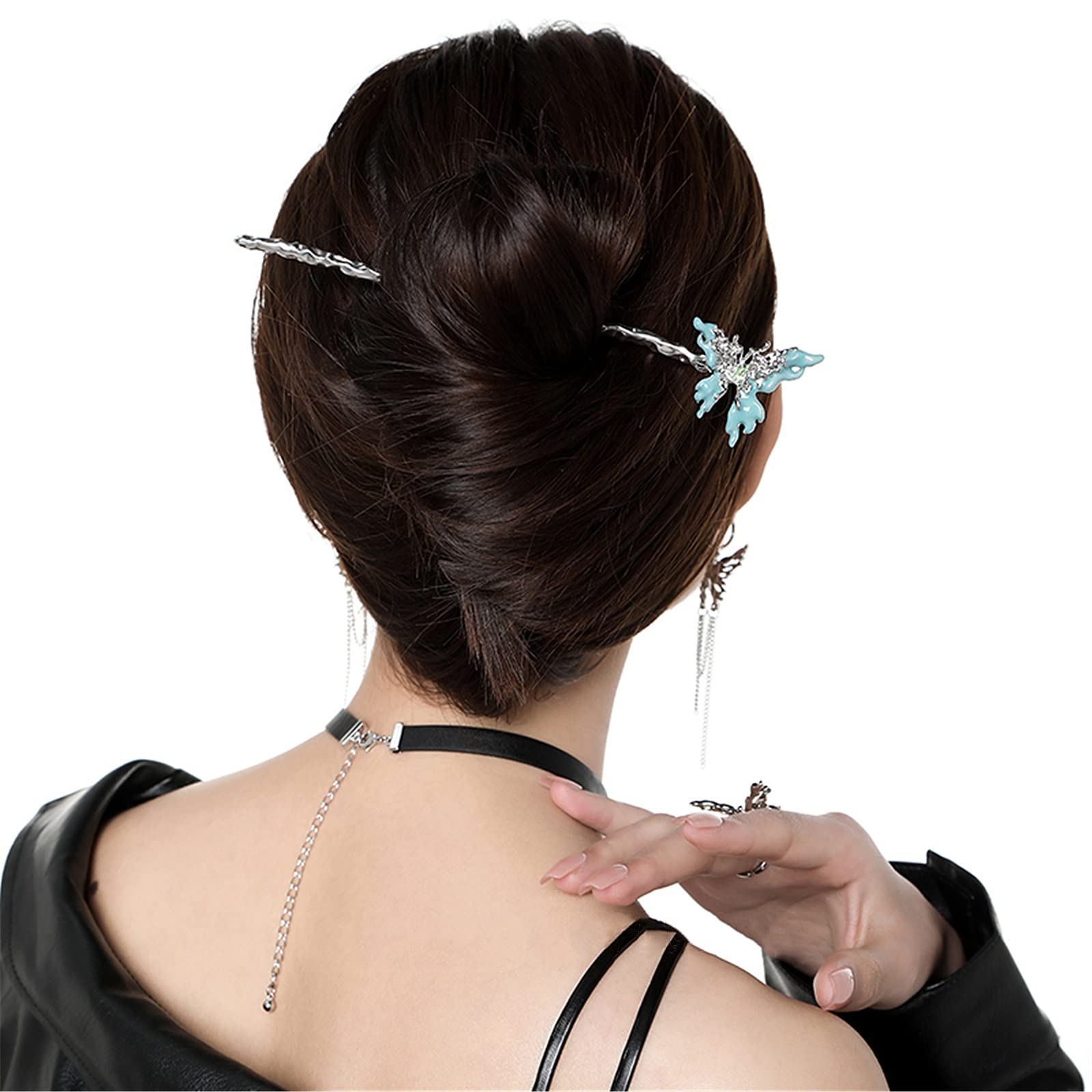 Bastoncino per Capelli da Donna Accessori for capelli a forcina a spirale for a farfalla per L'uso Quotidiano