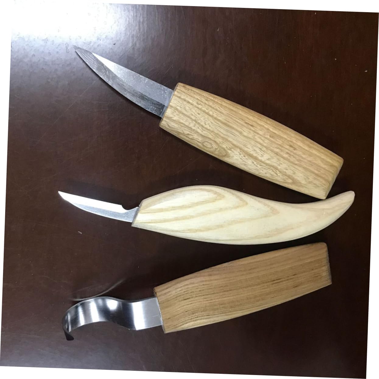 VILLCASE 3pcs 11-piece Wood Carving Tools Set Engraving Tools Sculpture Cutting Wood Carving Wooden Handles for Engraving Woodworking Sculpture