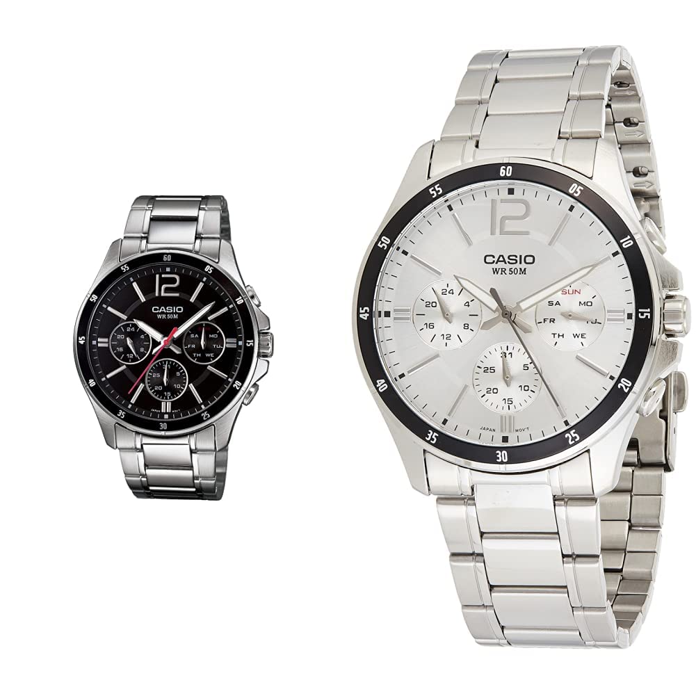 Casio Men Stainless Steel Analog Black and White Dial Couples Watches Combo (Mtp-1374D-1Avdf (A832),Mtp-1374D-7Avdf (A833)) | Rakshabandhan Gifts, Band Color-Assorted (B07X4KZ7RT) Amazon Price History, Amazon Price Tracker