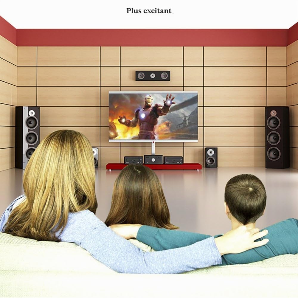 VENTION Câble Audio 3.5mm vers 6.35mm Stéréo Jack, Câble Jack TRS 6.35 Mâle vers 3.5 Mâle pour Guitare, Haut Parleurs, Table de Mixage, Amplificateurs Cinéma Maison (0.5m/1.6ft)