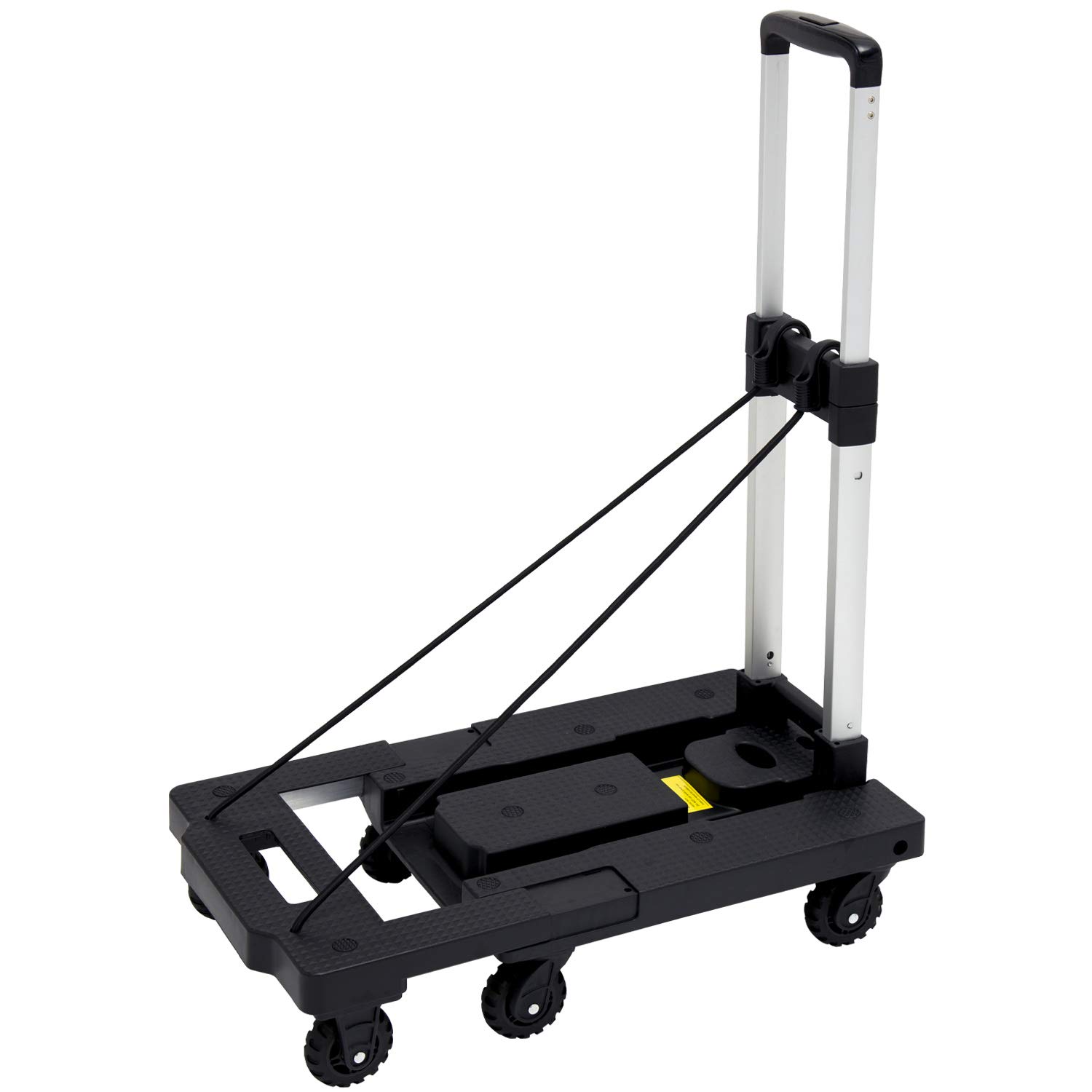 黒のキャリーカート スーツケース TRADDY すぅーと転がるキャスター付きキャリー 85L