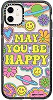 Vista 64 de Funda Impact de CASETiFY para iPhone 11 - Rosas Rojas (Transparente) - Negro Claro