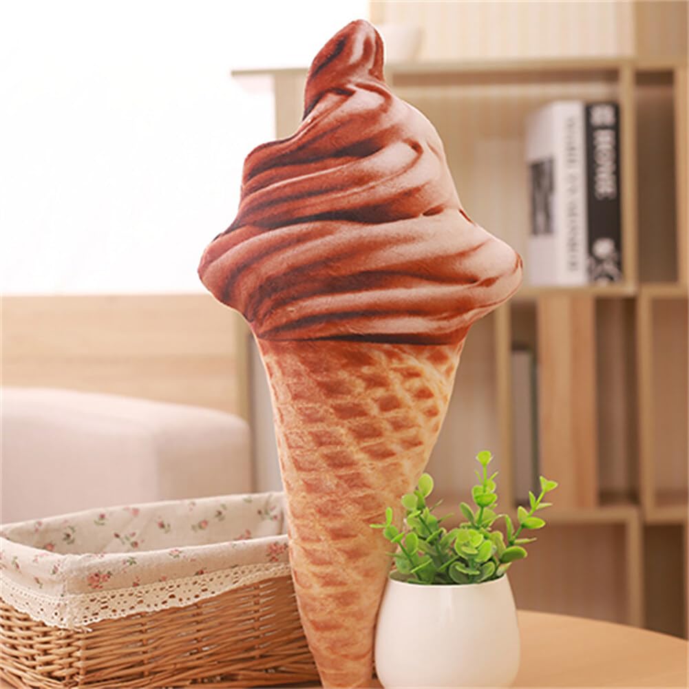 Asudaro Super Soft Plush Toy ice cream cuddly toy, Cute Ice Cream Plush Toys, filled ice cream plush pillow gifts for girls boys - Image 2