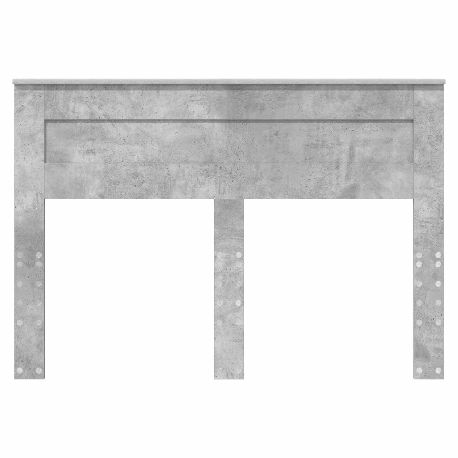Tête de lit Gris béton en Bois d'ingénierie pour Chambre Adulte ou Enfant Design Moderne scandinave avec Panneau dosseret et Fixation Facile