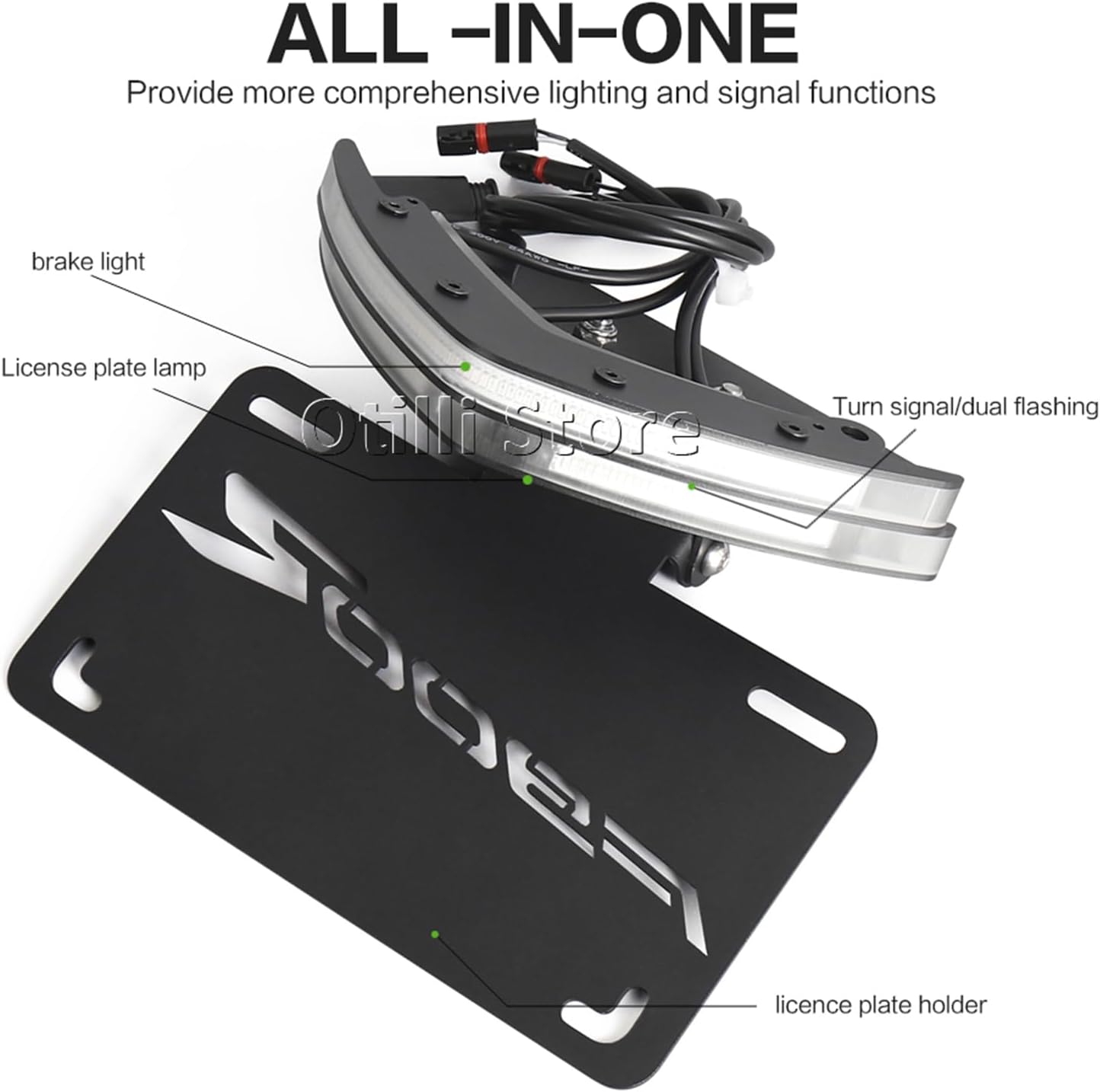 for BMW F900R F900XR F 900 R F900 XR 2020-2024 Motorcycle License Plate Holder Bracket Rear Tail Tidy Fender Eliminator Kit