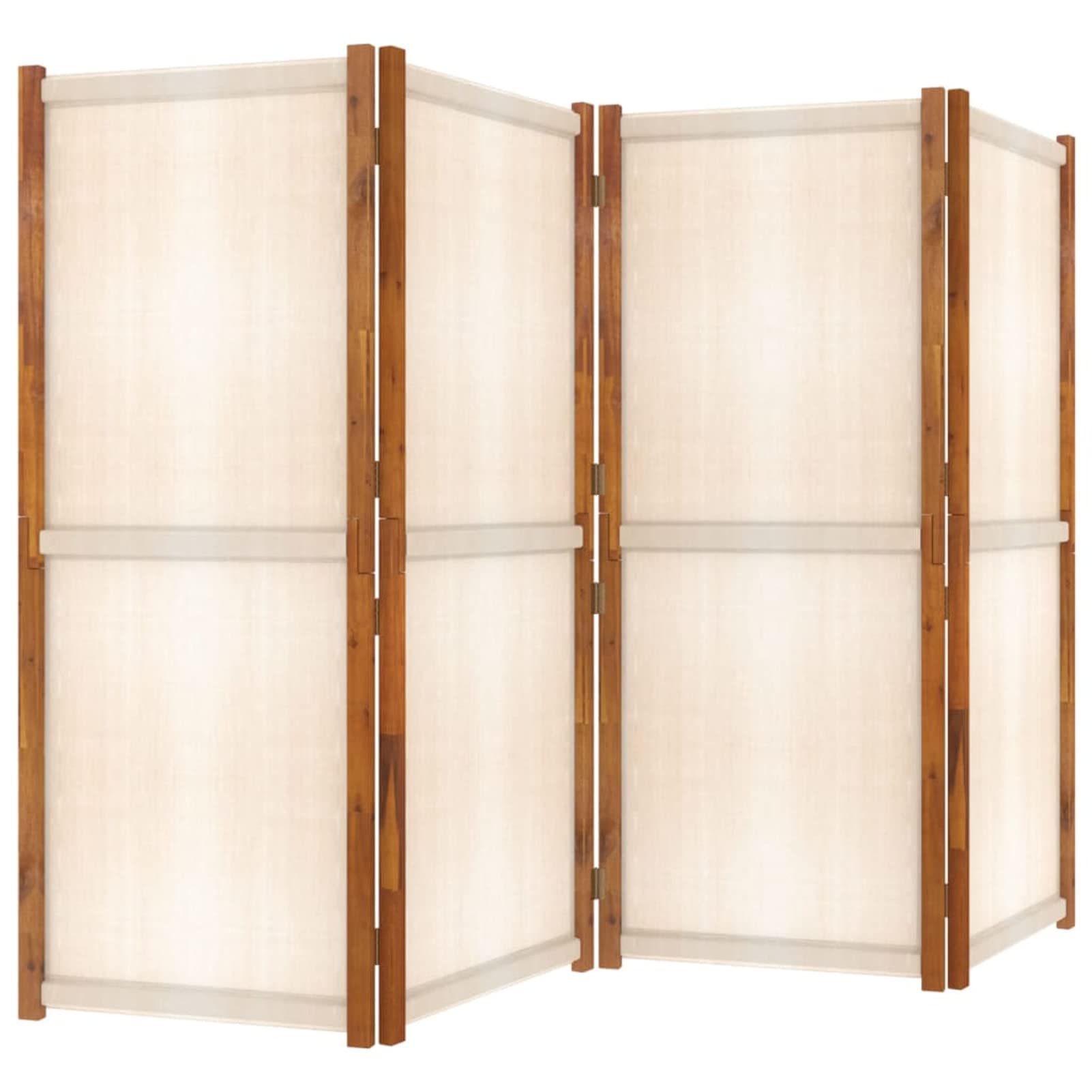Spurgehom Divisorio pieghevole a 4 pannelli, divisorio per la privacy, in tessuto, portatile, pieghevole, per ufficio, camera, ristorante, grigio